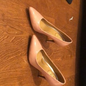 Brand new rose pink patent leather pumps
